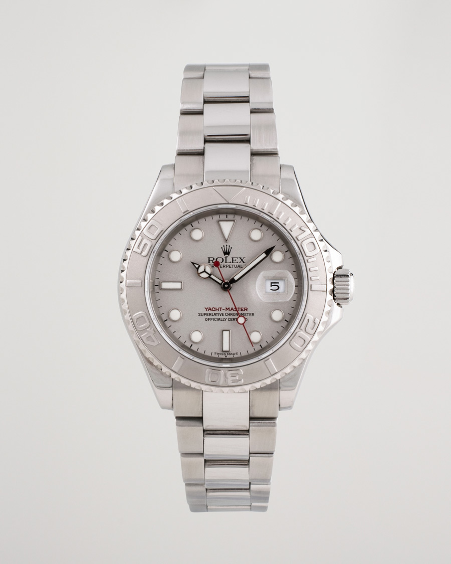 Herre | Pre-Owned & Vintage Watches | Rolex Pre-Owned | Yacht Master 16622 Oyster Perpetual Steel Platinum Steel Silver