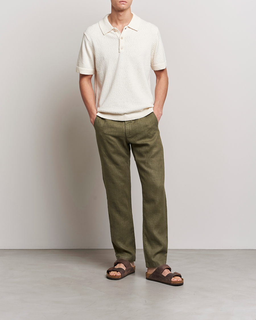 Herre | Bukser | NN07 | Karl Linen Trousers Army