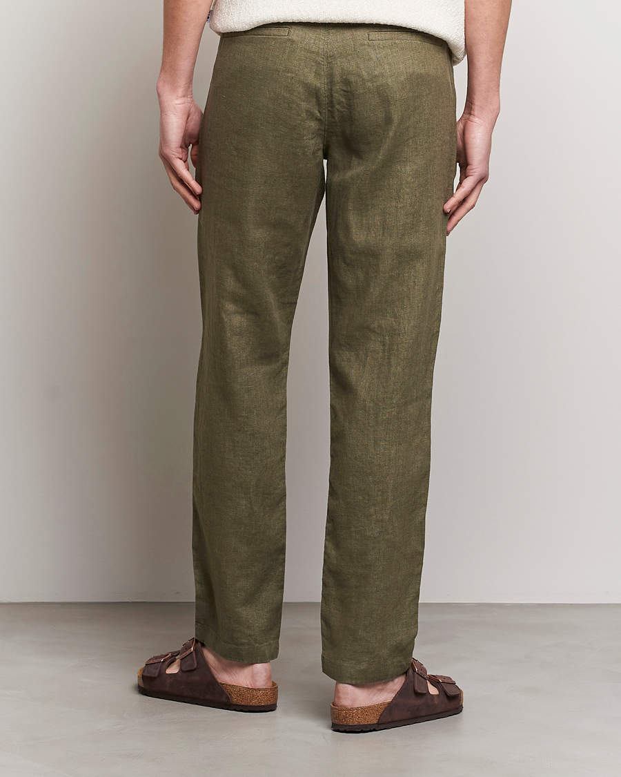 Herre | Bukser | NN07 | Karl Linen Trousers Army