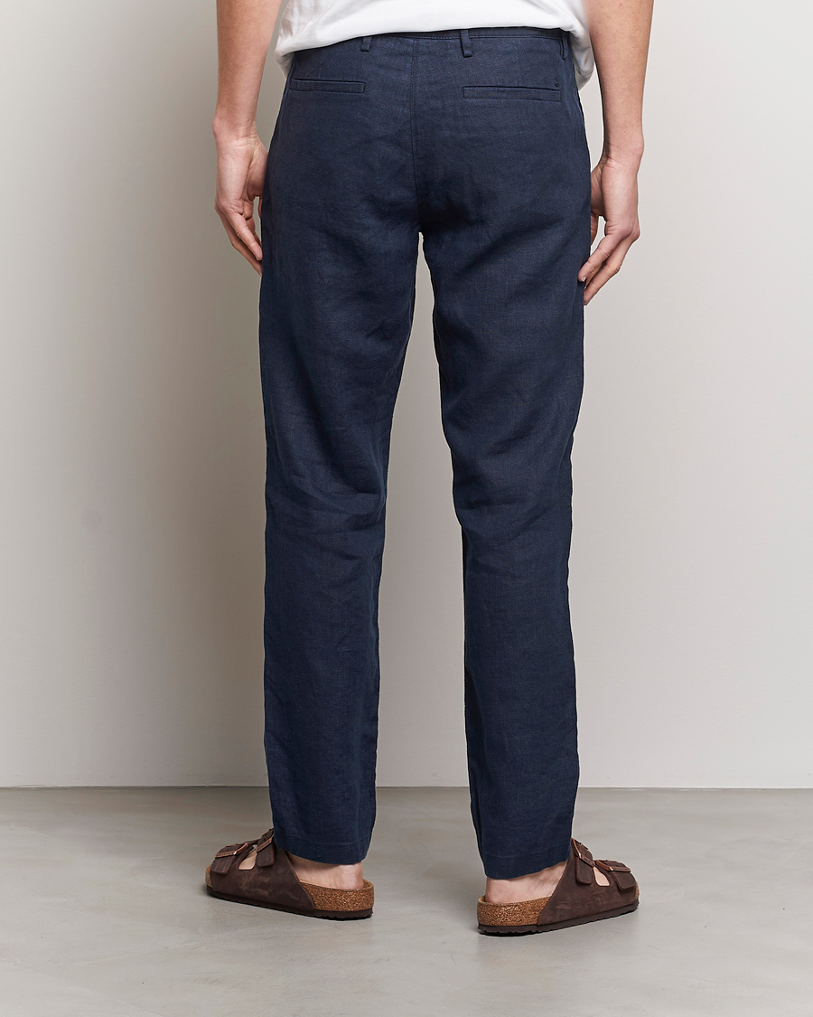Herre | Bukser | NN07 | Karl Linen Trousers Navy