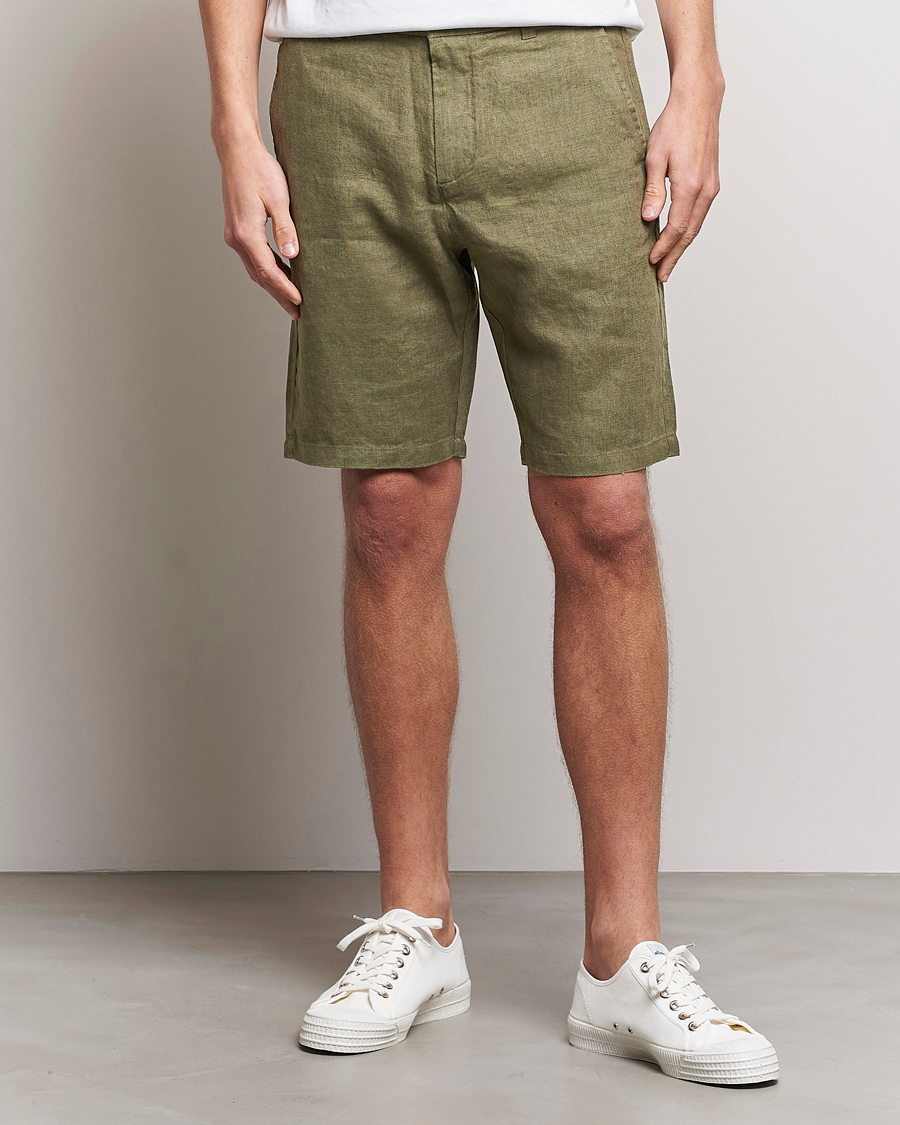 Herre |  | NN07 | Crown Linen Shorts Army