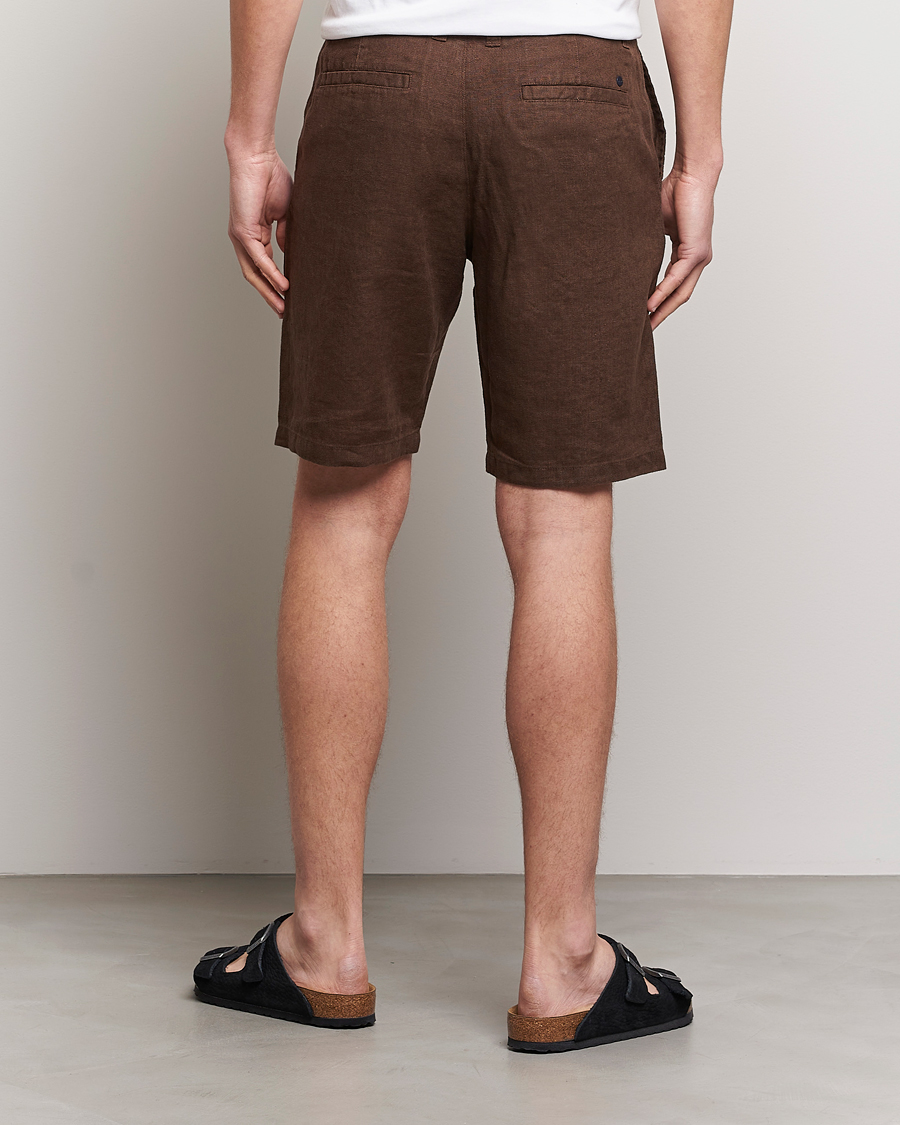 Herre | Shorts | NN07 | Crown Linen Shorts Brown