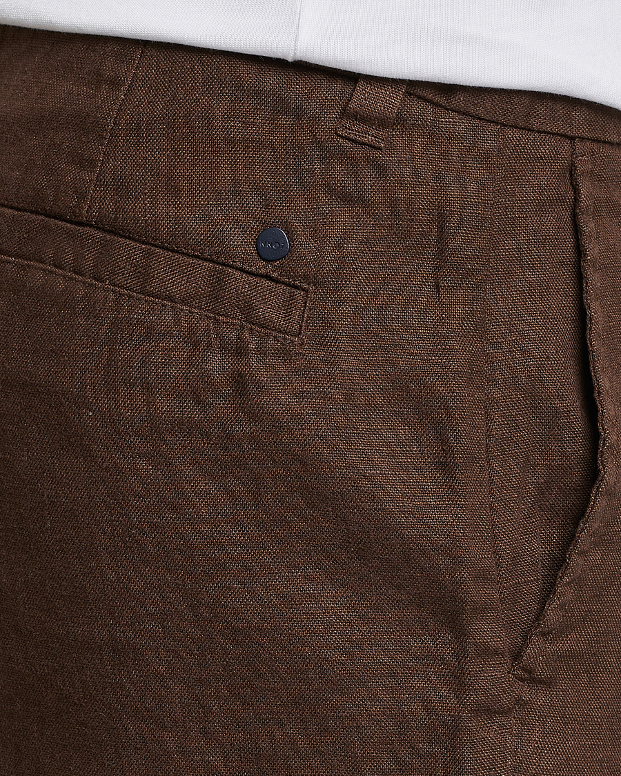 Herre | Shorts | NN07 | Crown Linen Shorts Brown