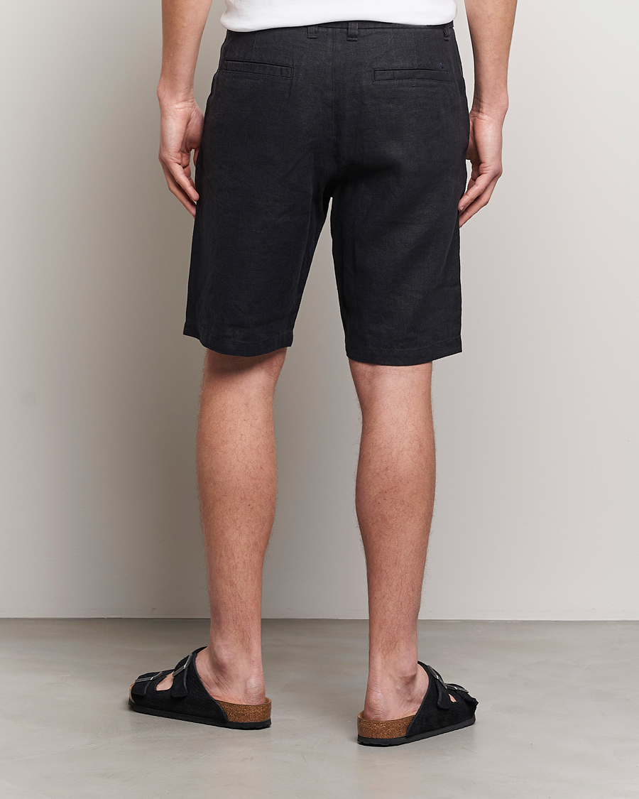 Herre | Shorts | NN07 | Crown Linen Shorts Black
