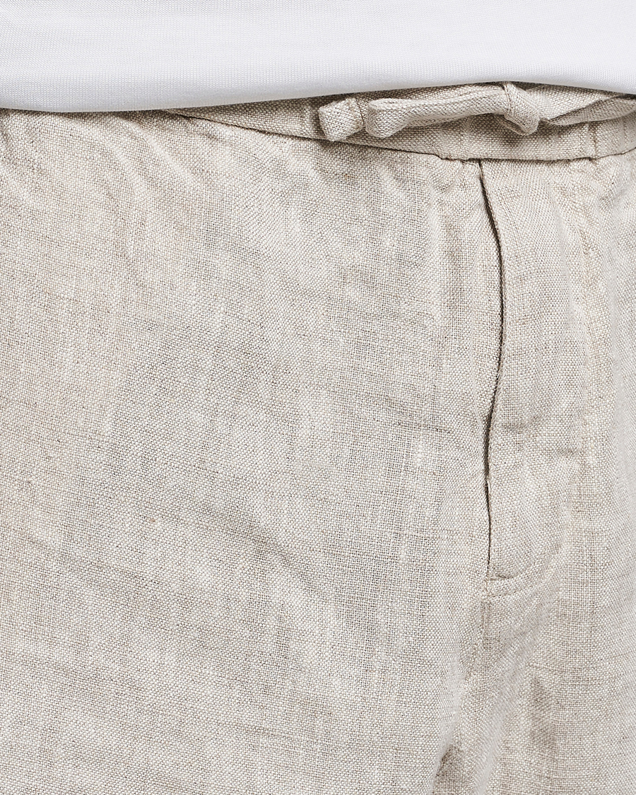 Herre | Shorts | NN07 | Keith Drawstring Linen Shorts Oat