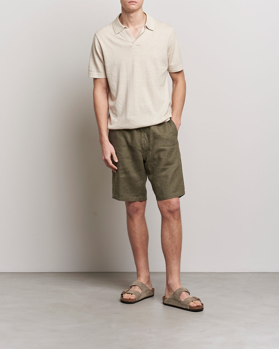 Herre | Polotrøjer | NN07 | Ryan Cotton/Linen Polo Oat