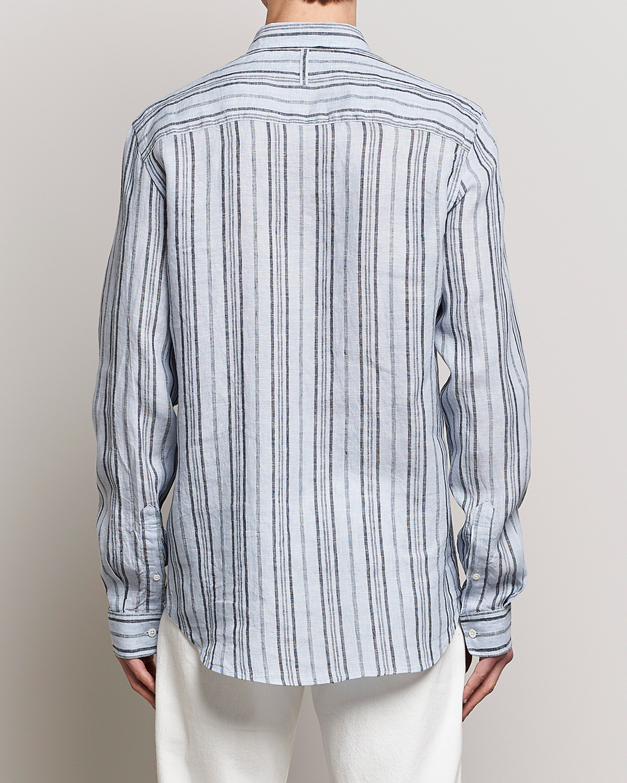 Herre | Skjorter | NN07 | Arne Strinped Linen Shirt Blue