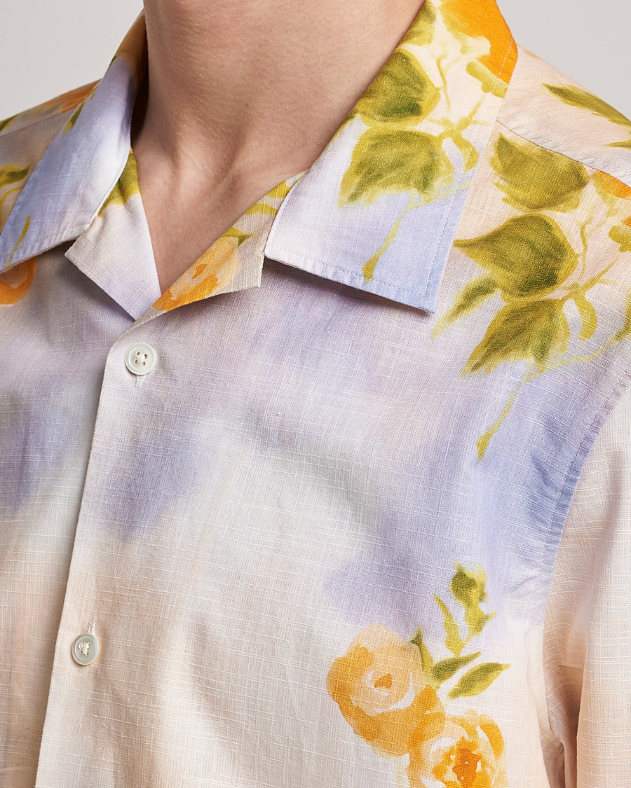 Herre | Skjorter | NN07 | Ole Short Sleeve Printed Cotton/Tencel Shirt Multi