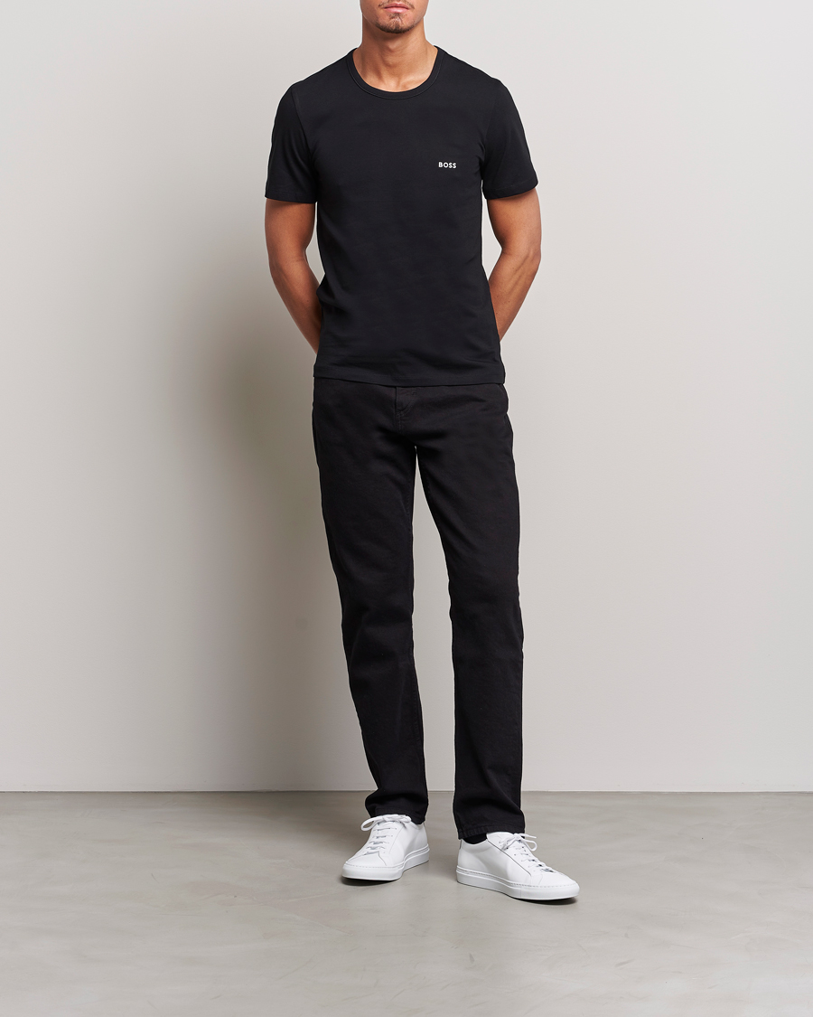 Herre | T-Shirts | BOSS BLACK | 3-Pack Crew Neck T-Shirt Navy/Blue/Black