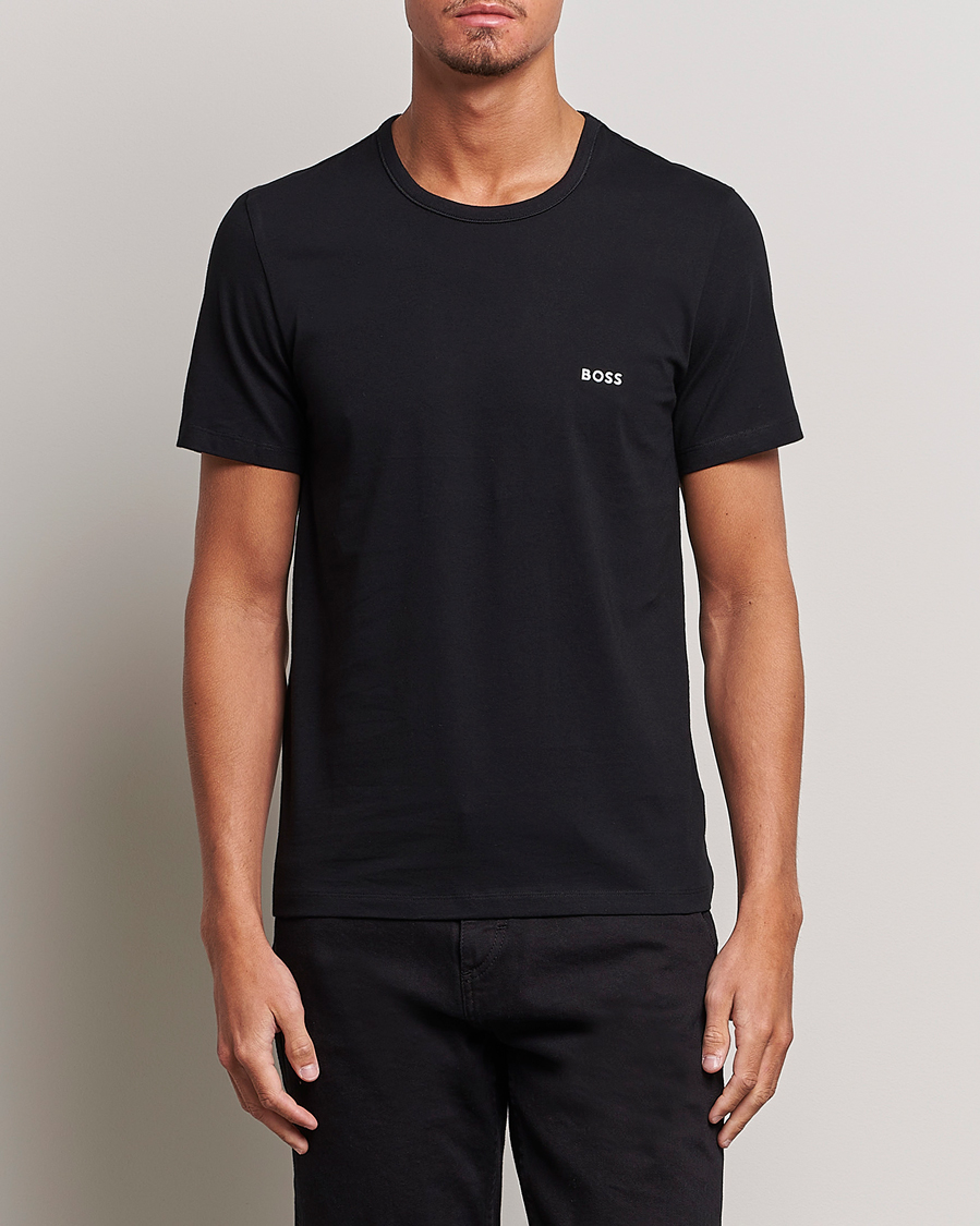 Herre | Sorte t-shirts | BOSS BLACK | 3-Pack Crew Neck T-Shirt Navy/Blue/Black