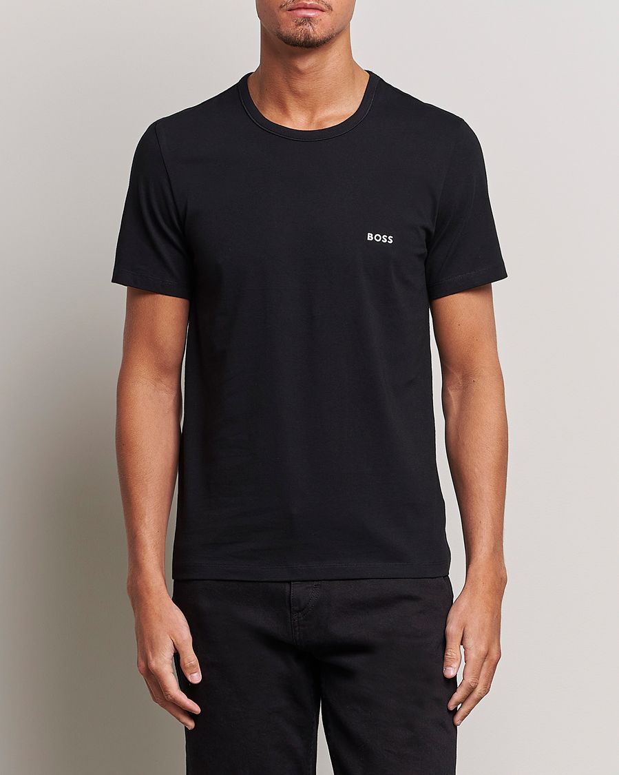 Herre | Flerpak | BOSS BLACK | 3-Pack Crew Neck T-Shirt Navy/Blue/Black