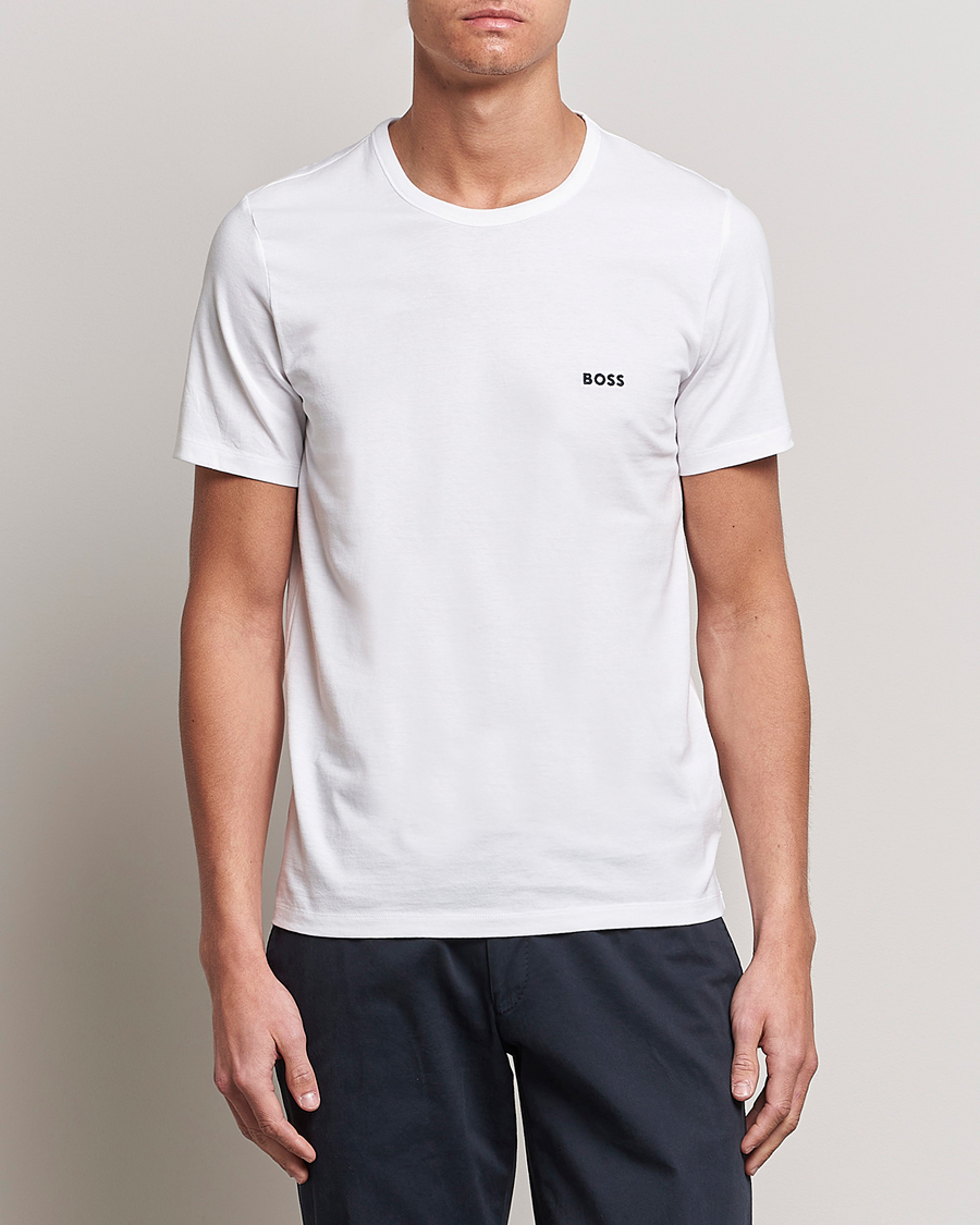 Herre | Sorte t-shirts | BOSS BLACK | 3-Pack Crew Neck T-Shirt White/Navy/Black