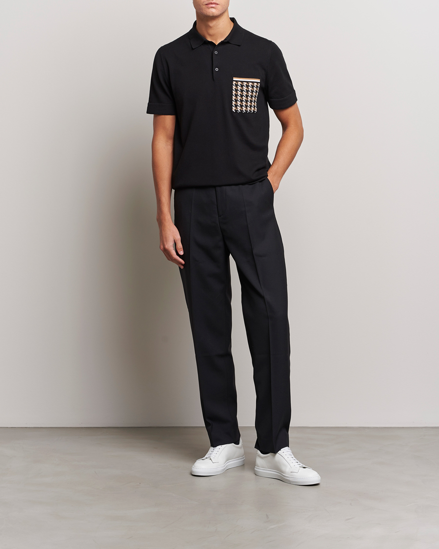 Herre | Polotrøjer | BOSS BLACK | Ofiordo Checked Pocket Polo Black
