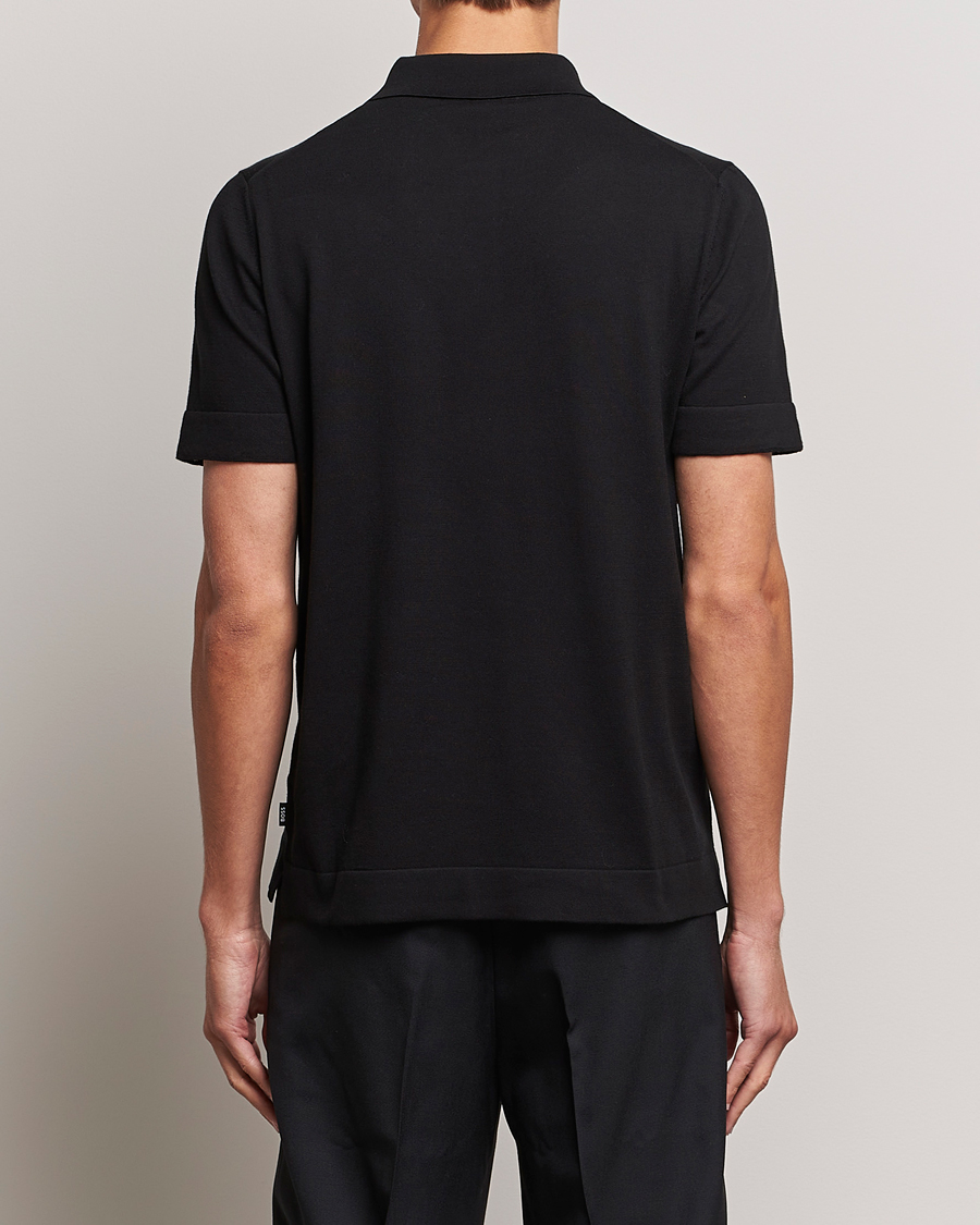 Herre | Polotrøjer | BOSS BLACK | Ofiordo Checked Pocket Polo Black