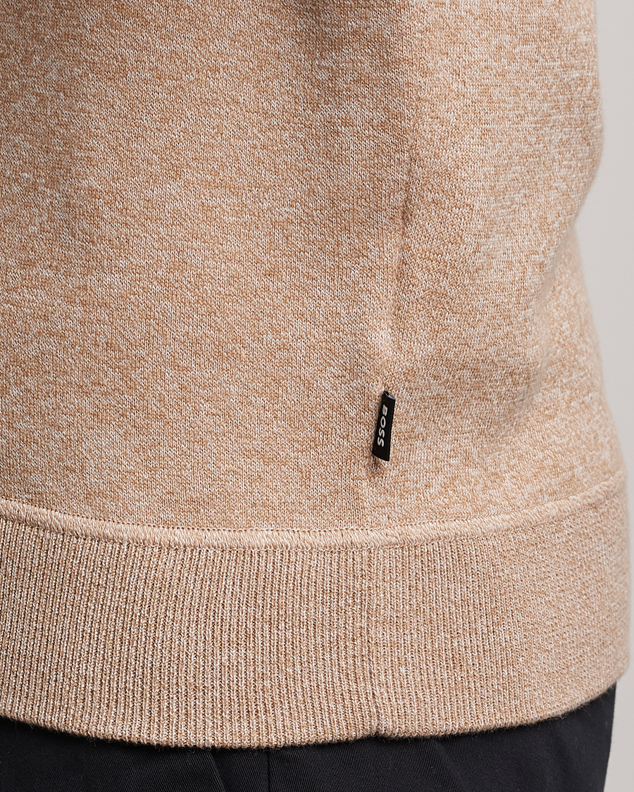 Herre | Trøjer | BOSS BLACK | Onorto Full Zip Sweater Medium Beige