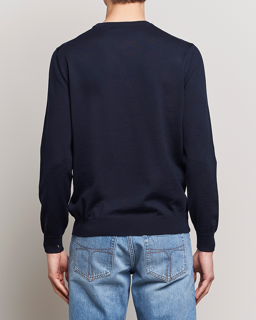 Herre | Trøjer | BOSS BLACK | Botto Merino Knitted Pullover Dark Blue