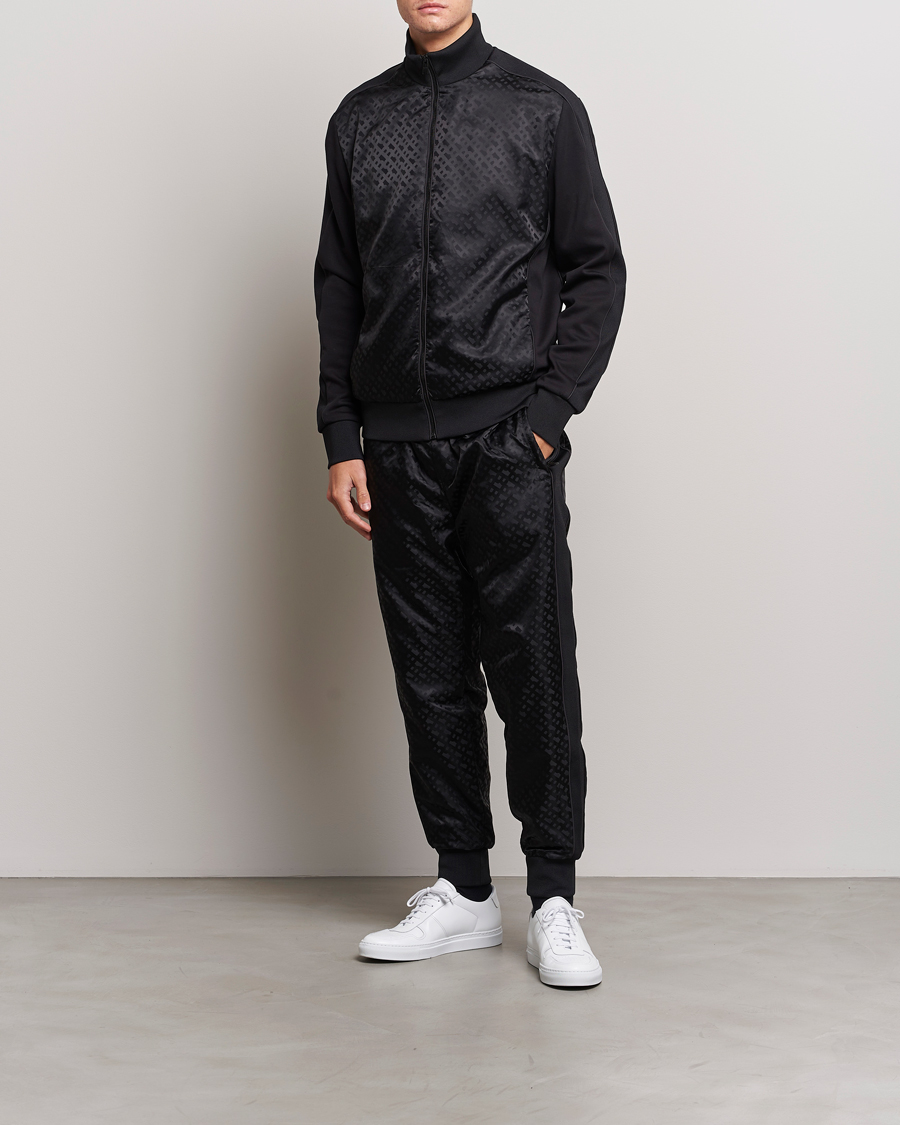 Herre | Trøjer | BOSS BLACK | Shepherd Monogram Full Zip Sweater Black