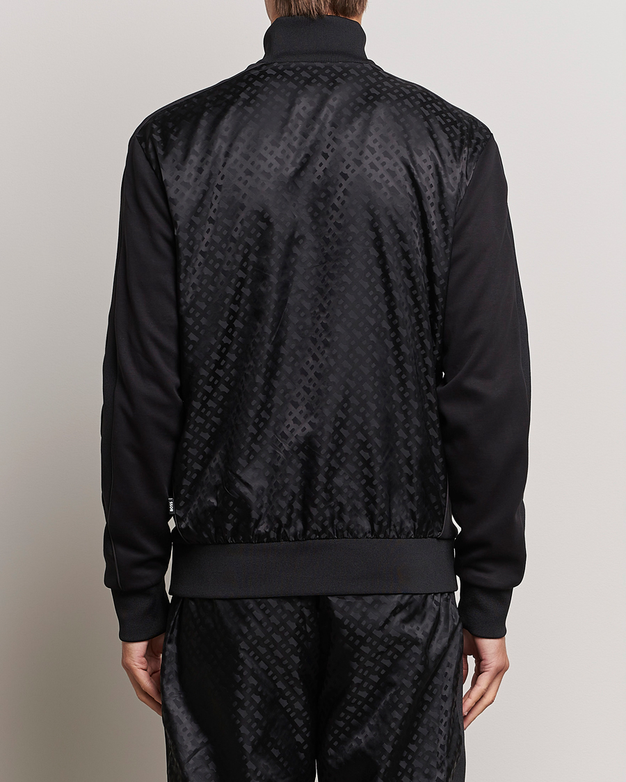 Herre | Trøjer | BOSS BLACK | Shepherd Monogram Full Zip Sweater Black