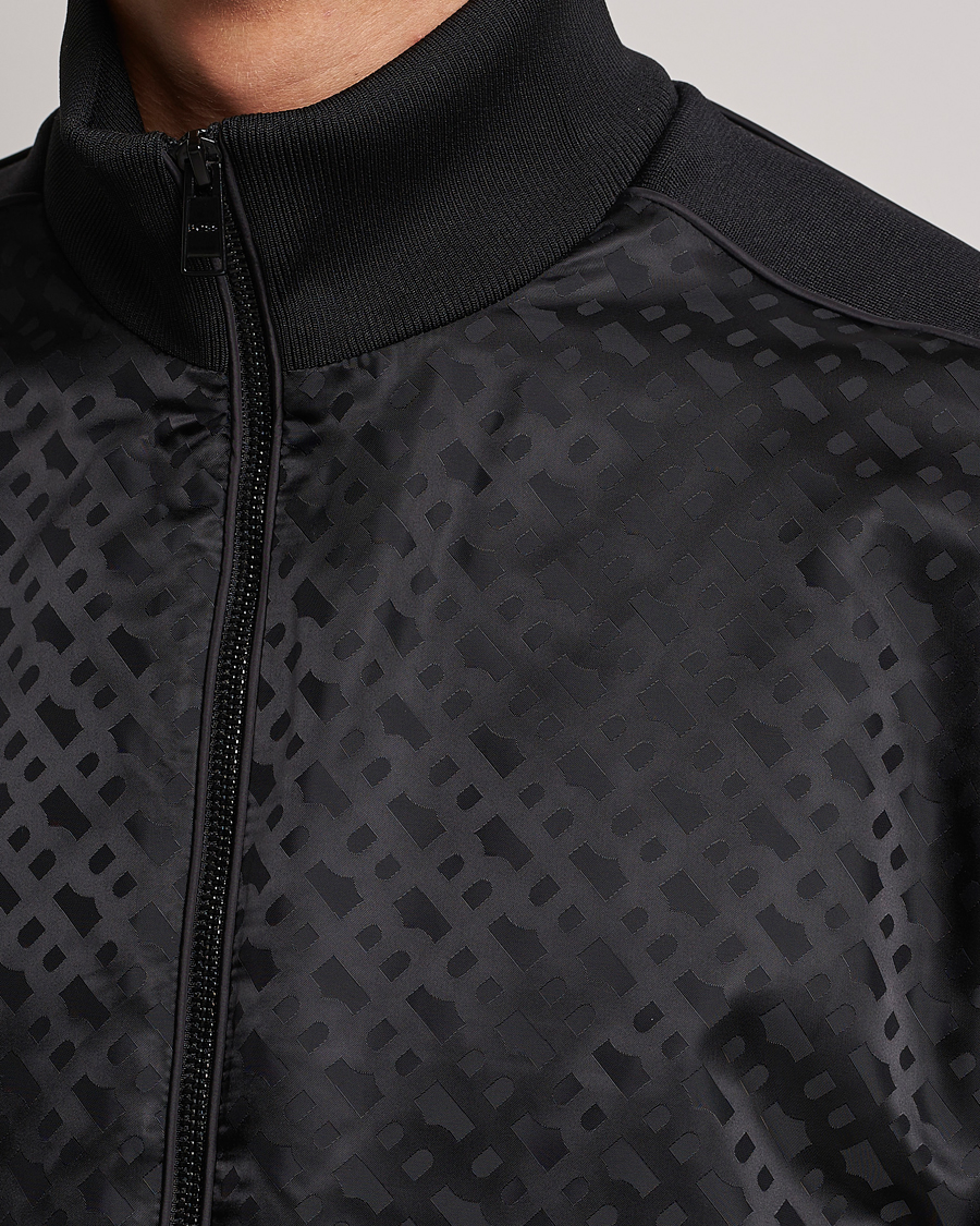 Herre | Trøjer | BOSS BLACK | Shepherd Monogram Full Zip Sweater Black