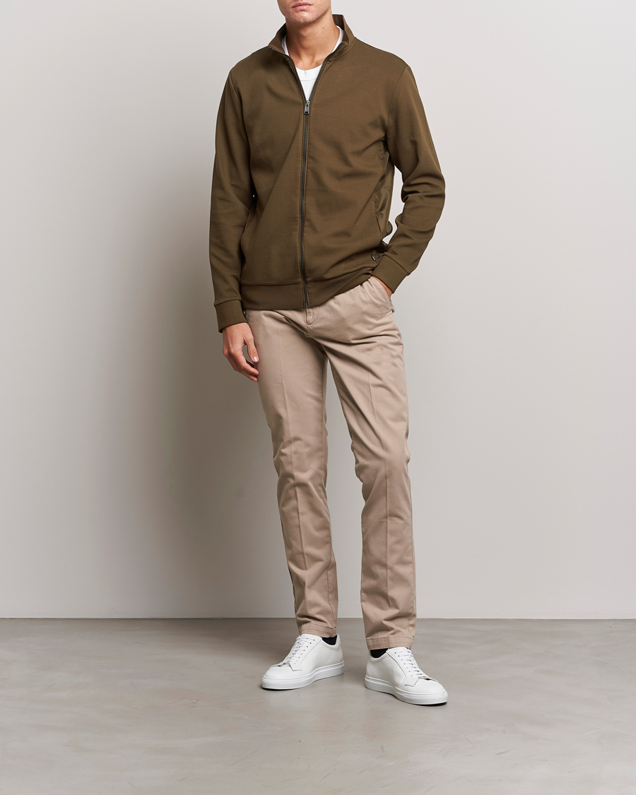 Herre | Trøjer | BOSS BLACK | Shepherd Full Zip Sweater Open Green
