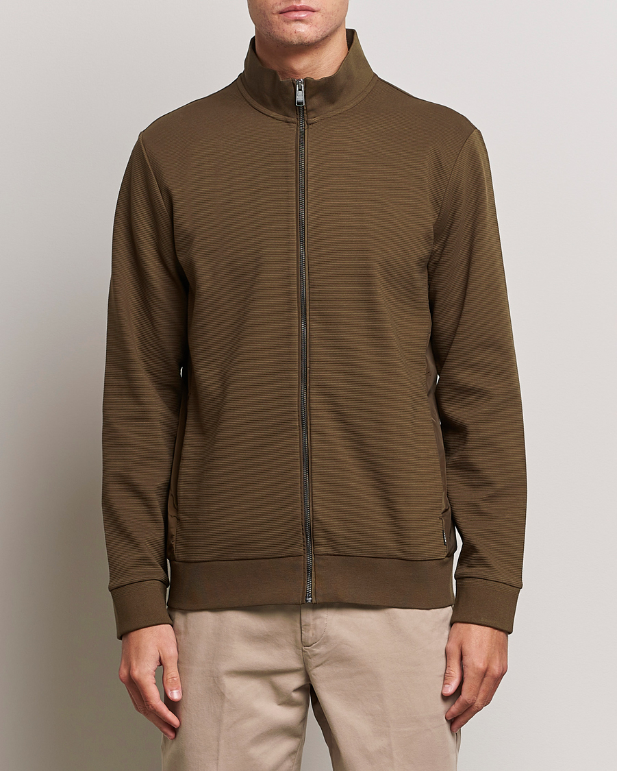 Herre | Trøjer | BOSS BLACK | Shepherd Full Zip Sweater Open Green