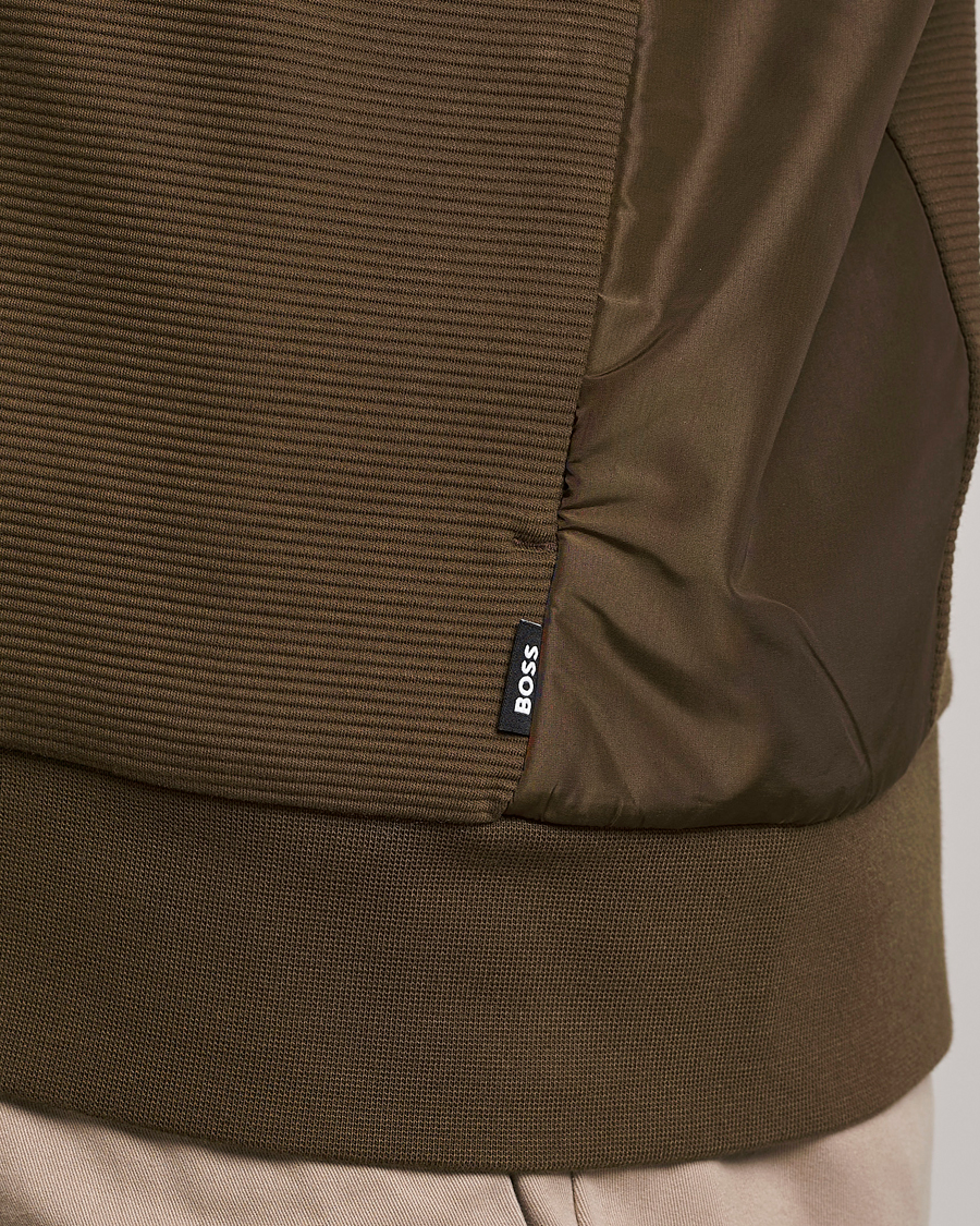 Herre | Trøjer | BOSS BLACK | Shepherd Full Zip Sweater Open Green