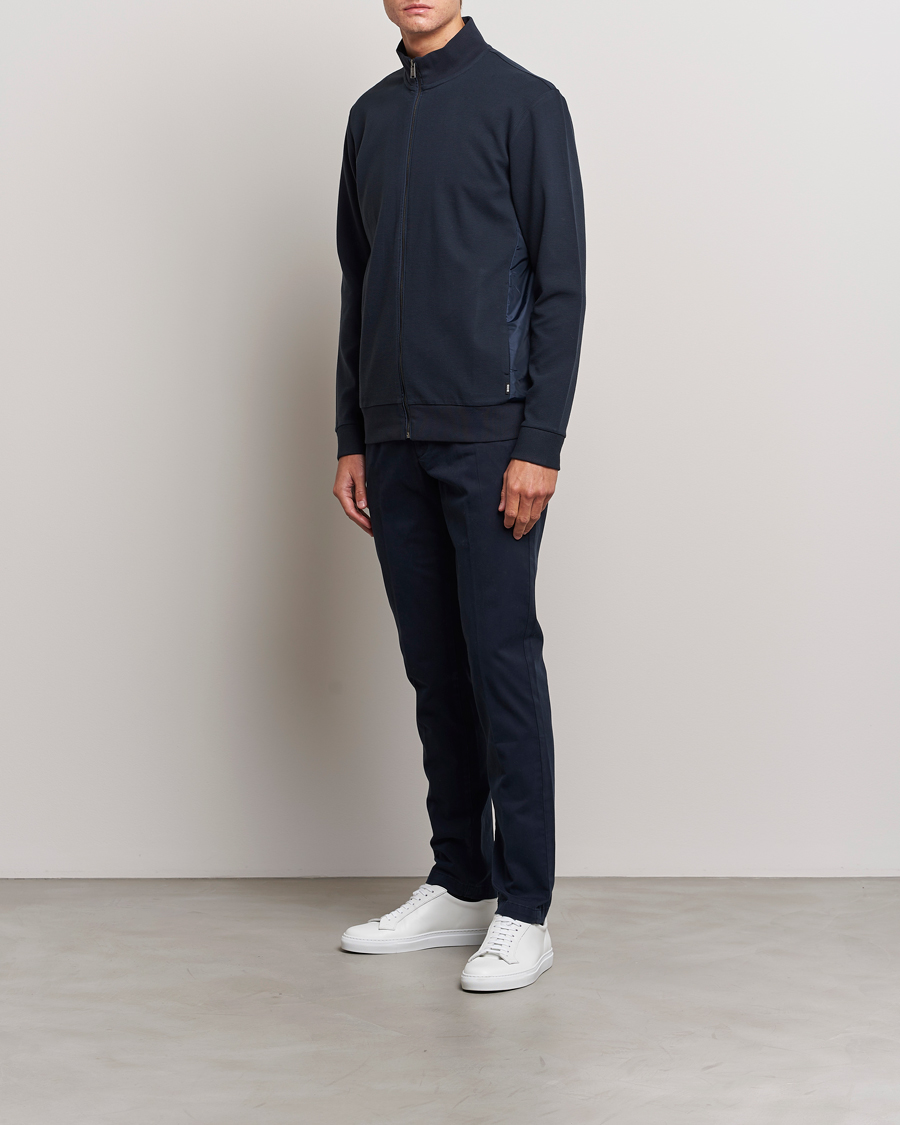 Herre | Trøjer | BOSS BLACK | Shepherd Full Zip Sweater Dark Blue