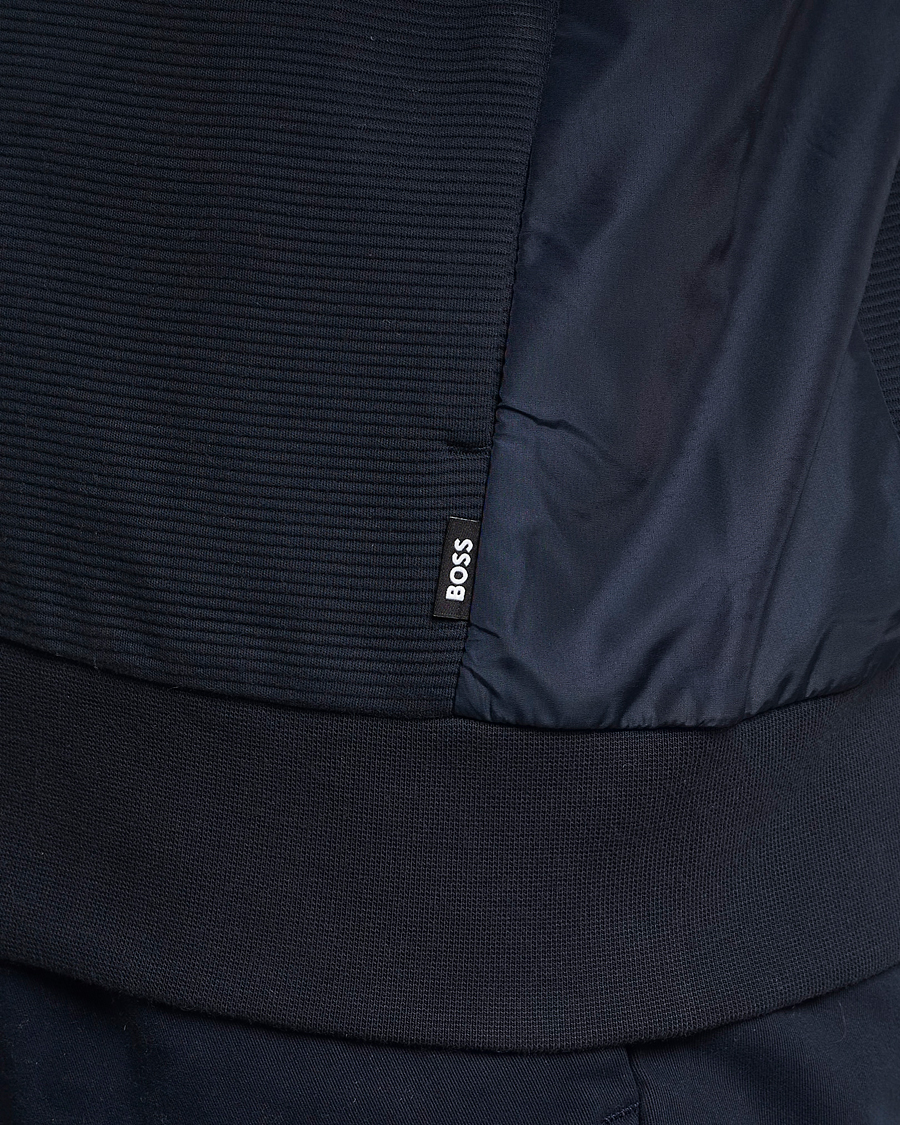 Herre | Trøjer | BOSS BLACK | Shepherd Full Zip Sweater Dark Blue