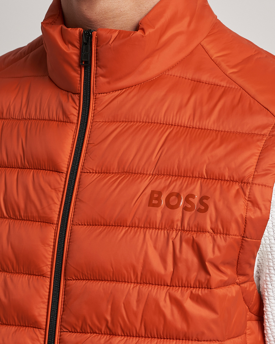 Herre | Jakker | BOSS BLACK | Calano Down Vest Dark Orange