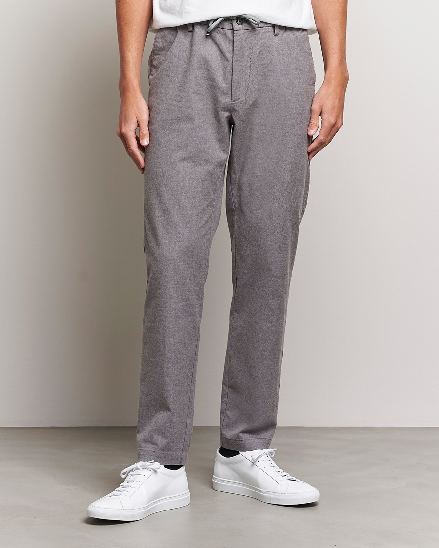 Herre | Tøj | BOSS BLACK | Kane Pleated Drawstring Trousers Silver