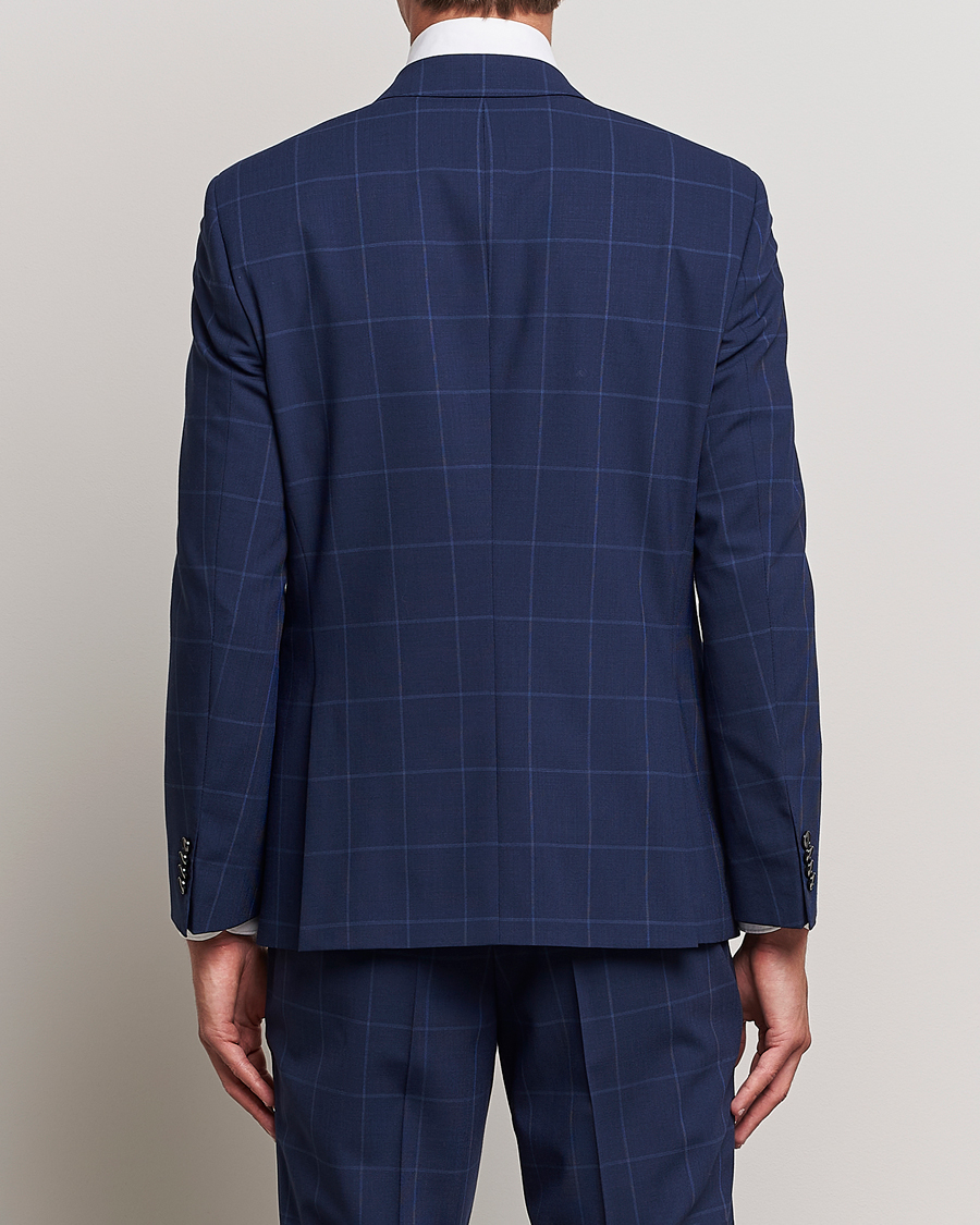 Herre | Blazere & jakker | BOSS BLACK | Huge Checked Suit Blazer Dark Blue
