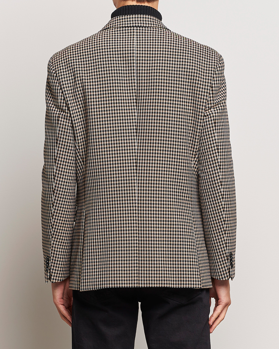 Herre | Blazere & jakker | BOSS BLACK | Carper Tweed Checked Double Breasted Blazer Beige