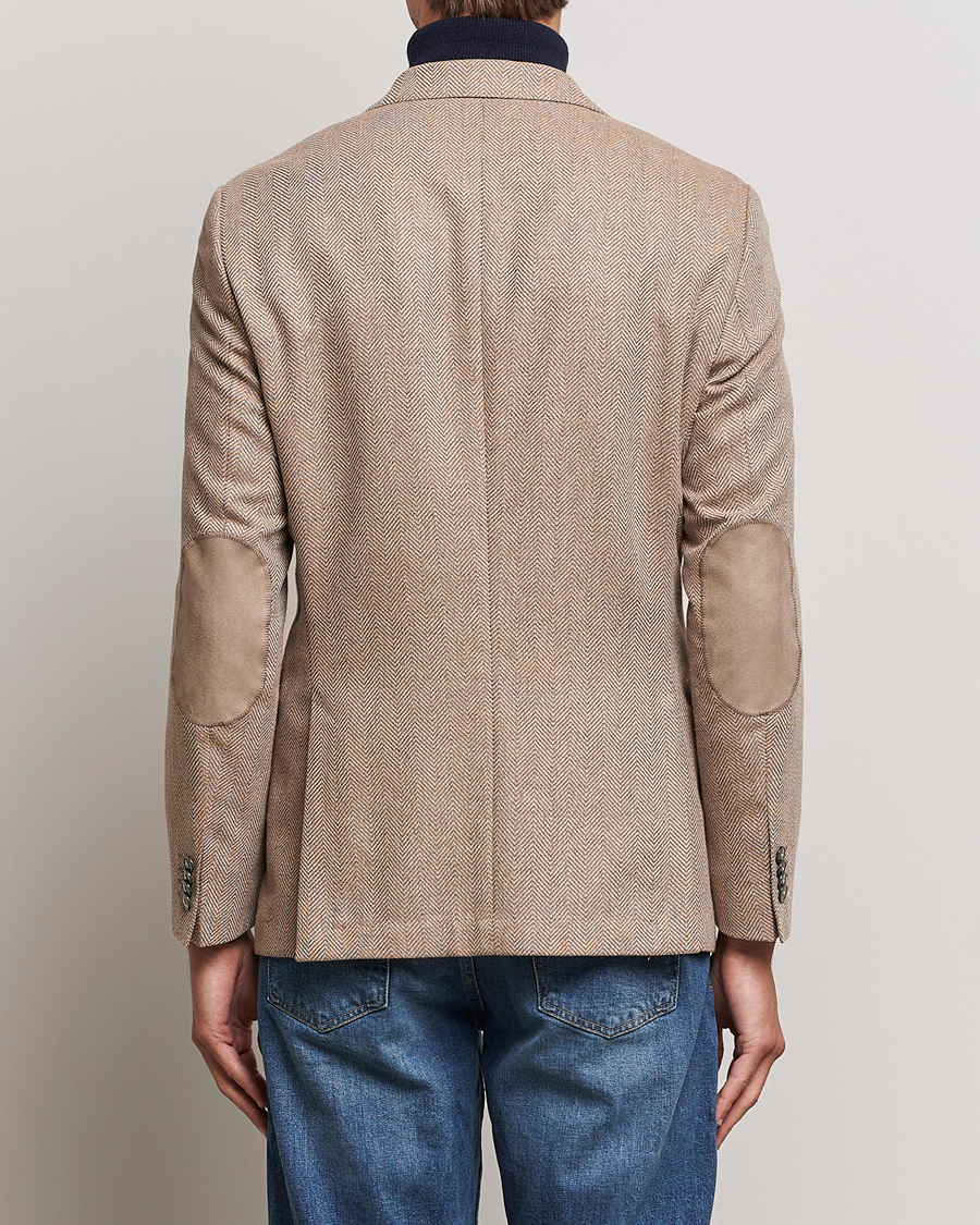 Herre | Blazere & jakker | BOSS BLACK | Huston Herringbone Blazer Medium Beige