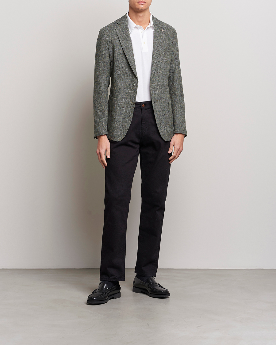 Herre | Blazere & jakker | BOSS BLACK | Hanry Cotton Patch Pocket Blazer Open Green