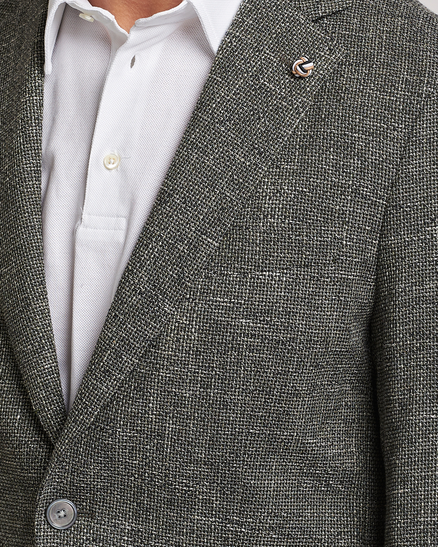 Herre | Blazere & jakker | BOSS BLACK | Hanry Cotton Patch Pocket Blazer Open Green