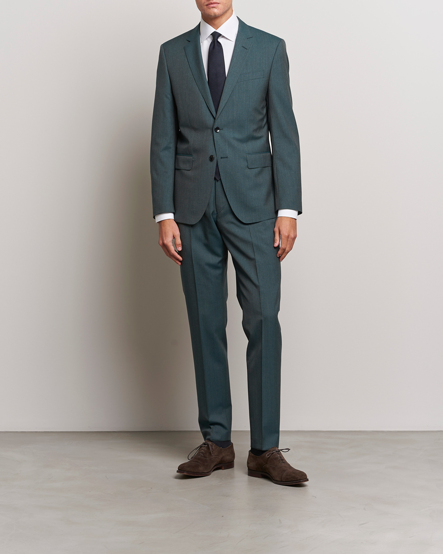 Herre | Jakkesæt | BOSS BLACK | Huge Wool Suit Open Green