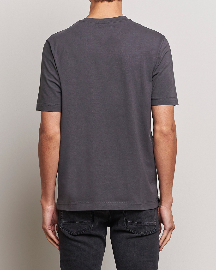 Herre | T-Shirts | BOSS ORANGE | Tchup Logo Crew Neck T-Shirt Dark Grey