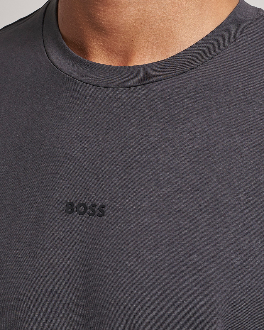 Herre | T-Shirts | BOSS ORANGE | Tchup Logo Crew Neck T-Shirt Dark Grey