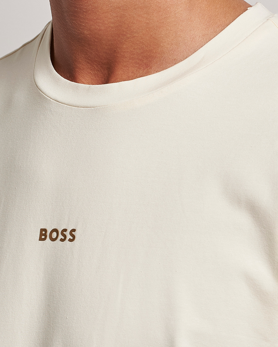 Herre | T-Shirts | BOSS ORANGE | Tchup Logo Crew Neck T-Shirt Light Beige