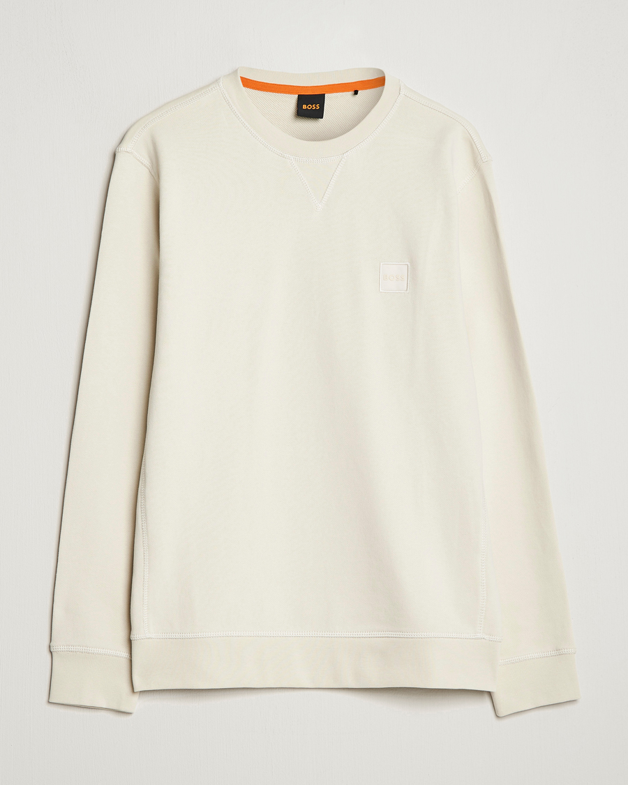Herre | Trøjer | BOSS ORANGE | Westart Logo Sweatshirt Light Beige