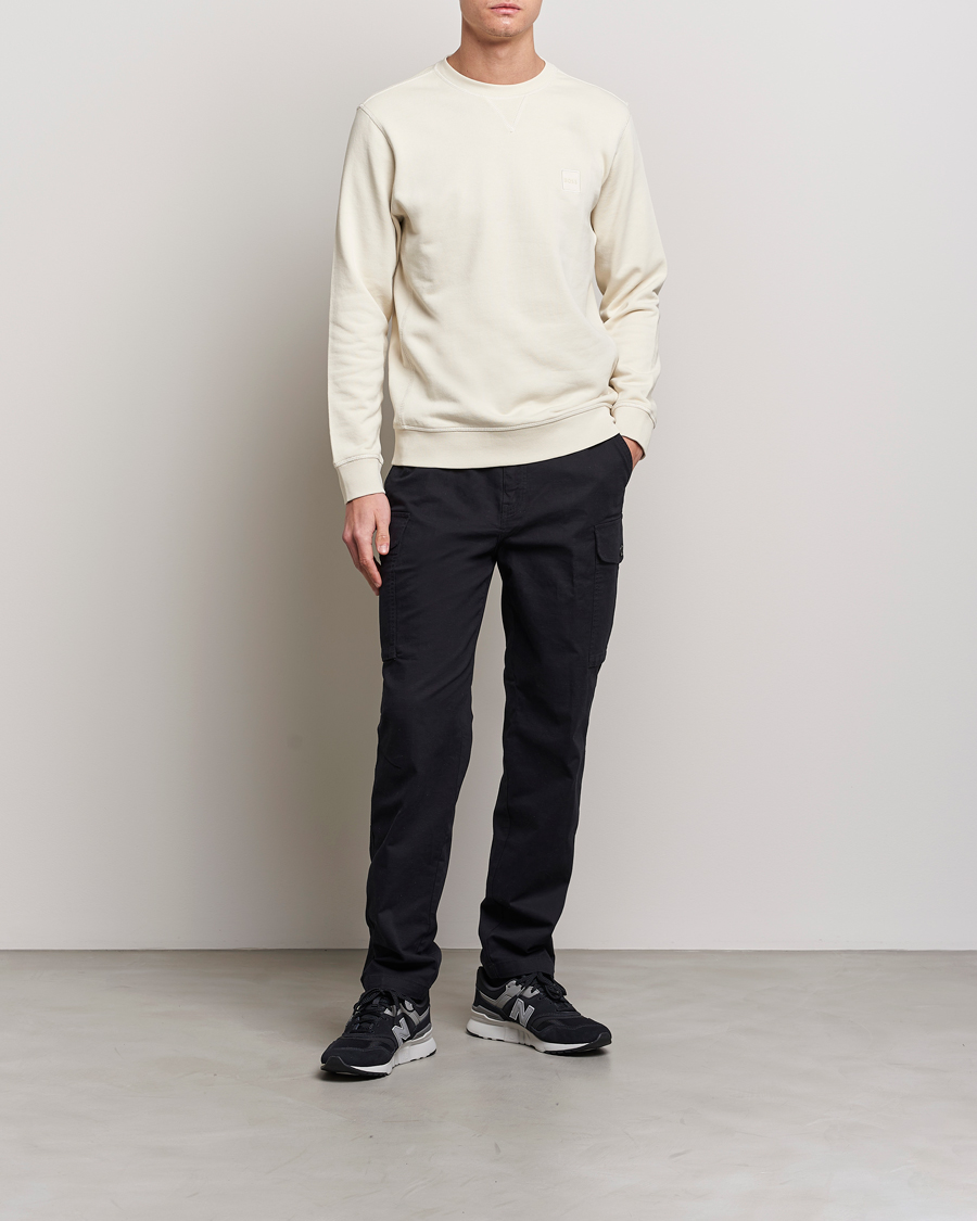 Herre | Trøjer | BOSS ORANGE | Westart Logo Sweatshirt Light Beige