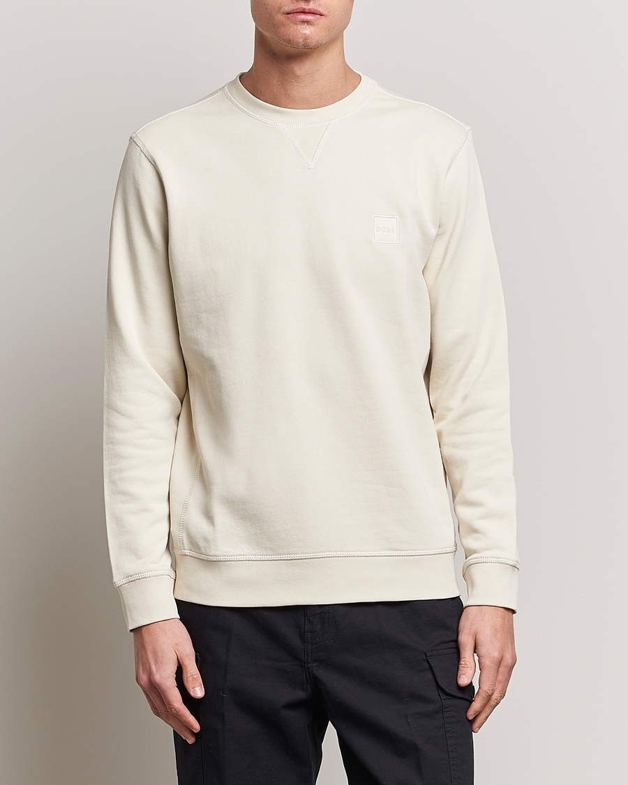 Herre | Sweatshirts | BOSS ORANGE | Westart Logo Sweatshirt Light Beige