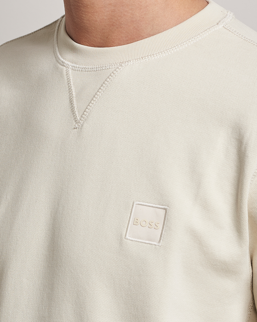Herre | Trøjer | BOSS ORANGE | Westart Logo Sweatshirt Light Beige