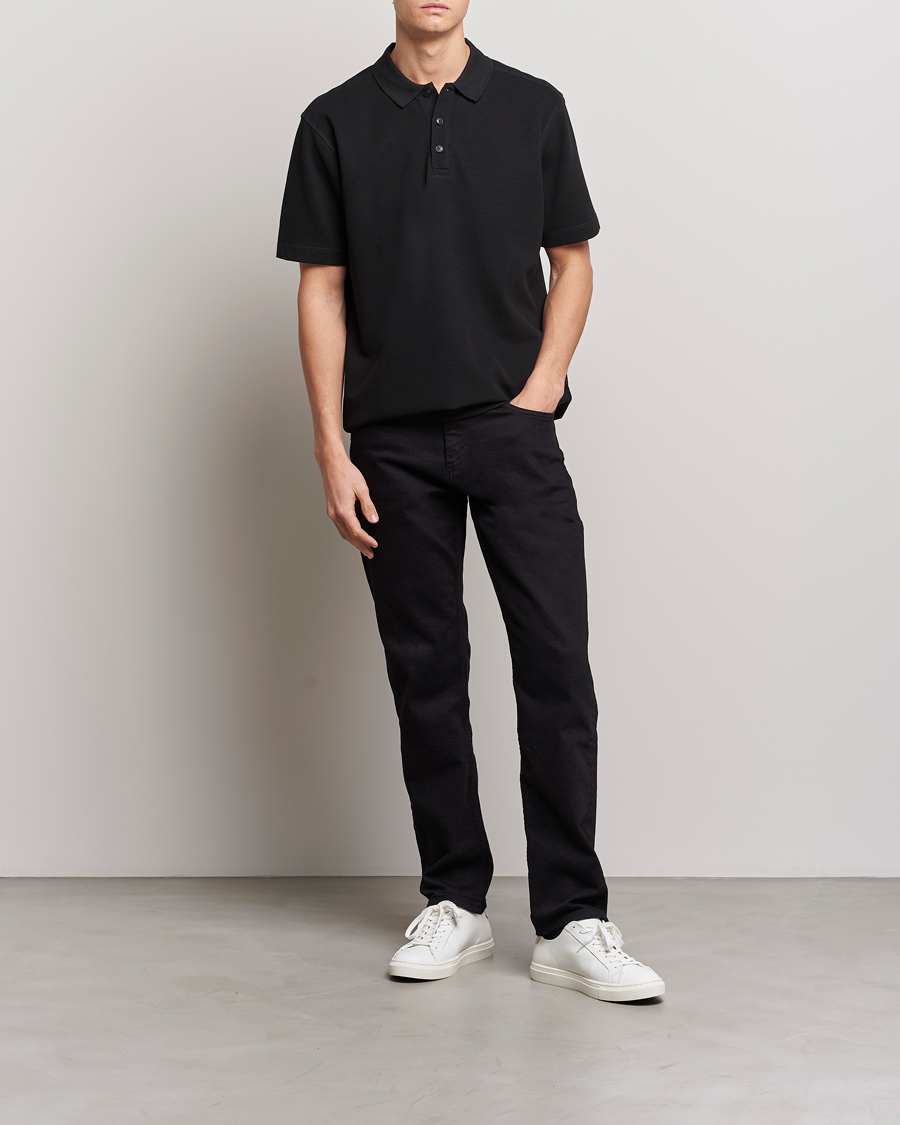Herre | Polotrøjer | BOSS ORANGE | Petempesto Knitted Polo Black