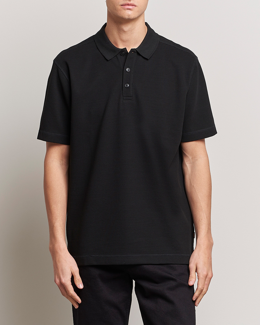 Herre | Polotrøjer | BOSS ORANGE | Petempesto Knitted Polo Black