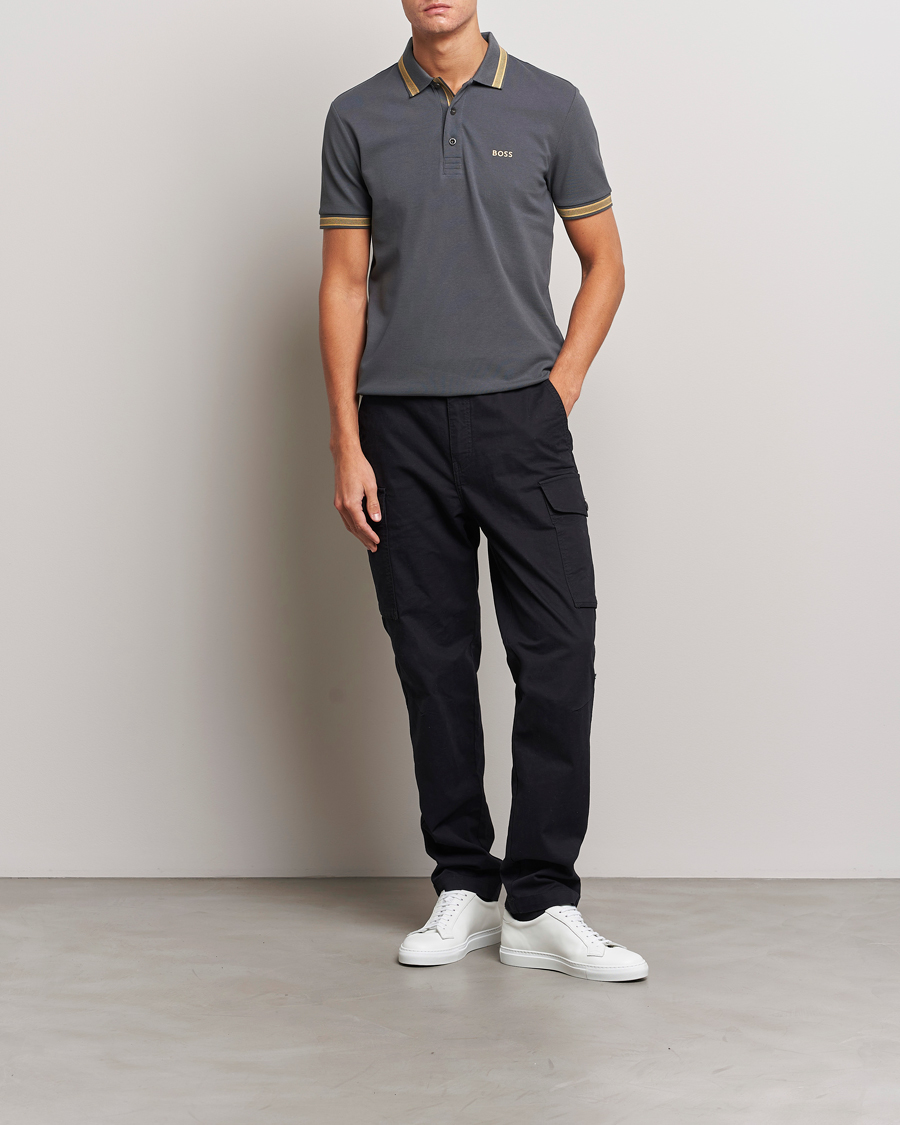 Herre | Polotrøjer | BOSS GREEN | Paddy Piké Dark Grey