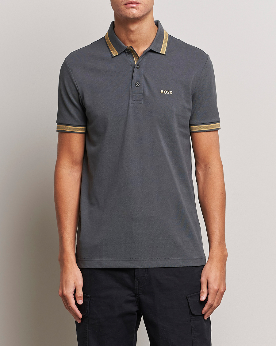 Herre | Polotrøjer | BOSS GREEN | Paddy Piké Dark Grey