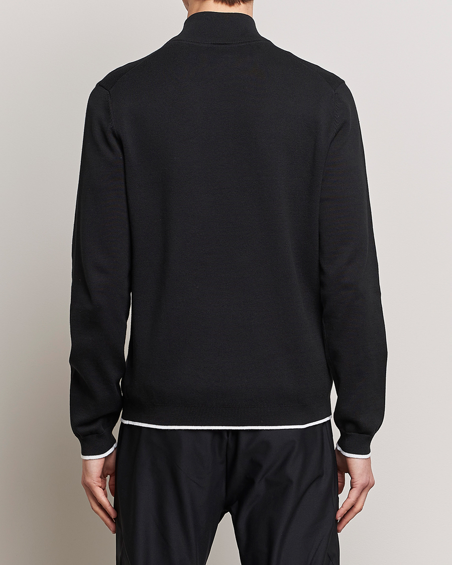 Herre | Trøjer | BOSS GREEN | Zallo Knitted Half Zip Sweater Black