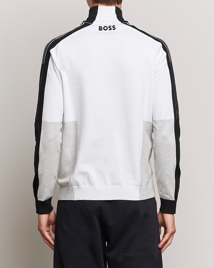 Herre | Trøjer | BOSS GREEN | Zolkar Knitted Half Zip White