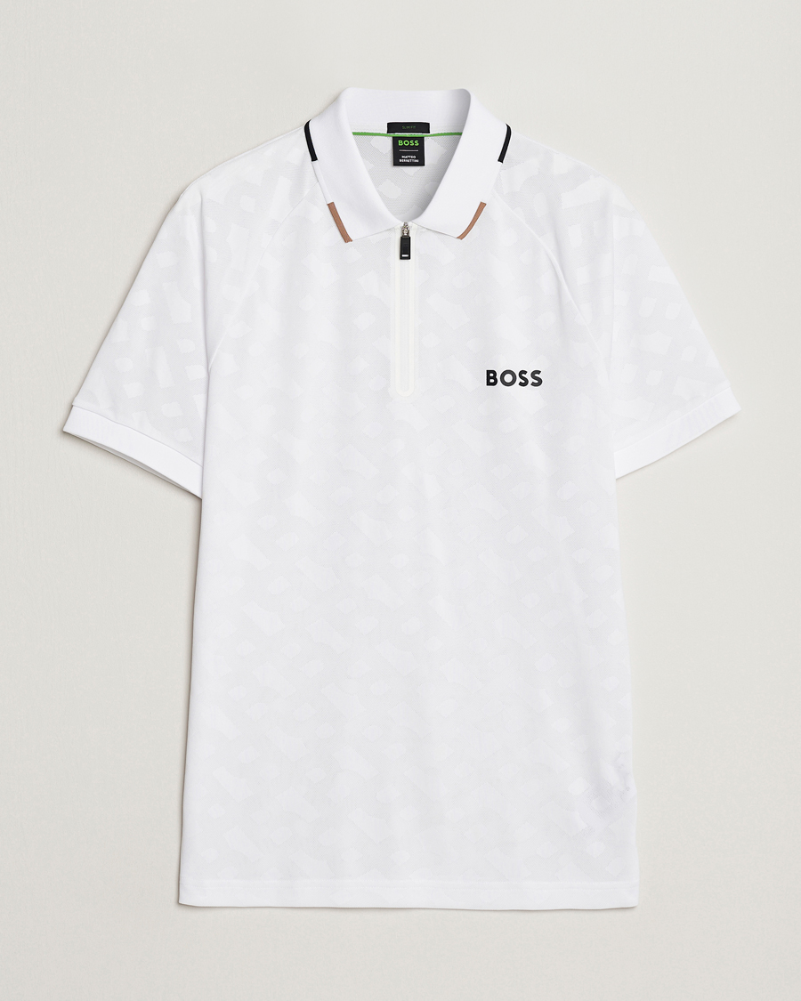 Herre | Polotrøjer | BOSS GREEN | Philix MB Monogram Polo White